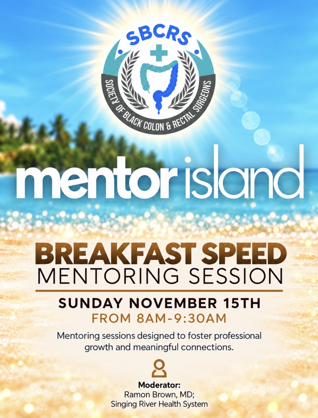 Mentor Island Breakfast Speed Mentoring Session flyer, Sunday November 15th, 8AM-9:30AM